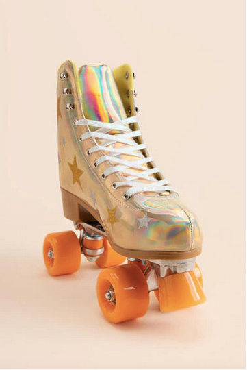 Gold roller store skates