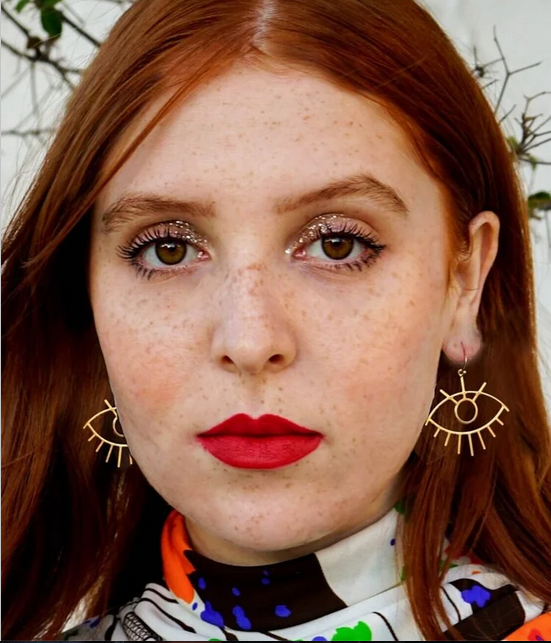 Eyes on You (brass + silver)