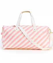 Load image into Gallery viewer, The Getaway Duffle Bag - Ticket Stripe
