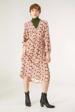 Load image into Gallery viewer, Bird Print Wrap Dress
