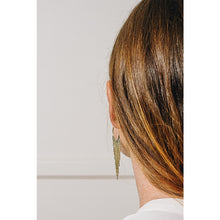 Load image into Gallery viewer, Signe Fringe Chain Hoop Earrings
