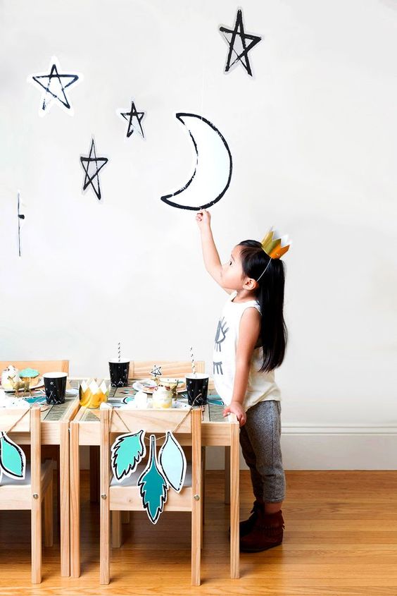Moon/Star Hanging Decor