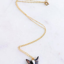 Load image into Gallery viewer, Tiny French Bull Dog Face Necklace
