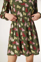 Load image into Gallery viewer, Dog Print Smock Dress
