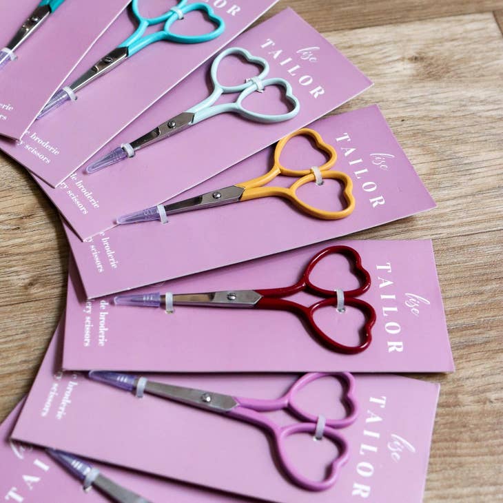 Heart Embroidery Scissors (several colors)