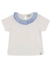 Load image into Gallery viewer, Ruffle Collar Tee - White
