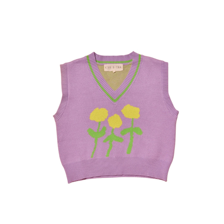 The Serenata Floral Print Sweater Vest