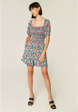 Load image into Gallery viewer, Floral Bird of Paradise Print Smocked Playsuit
