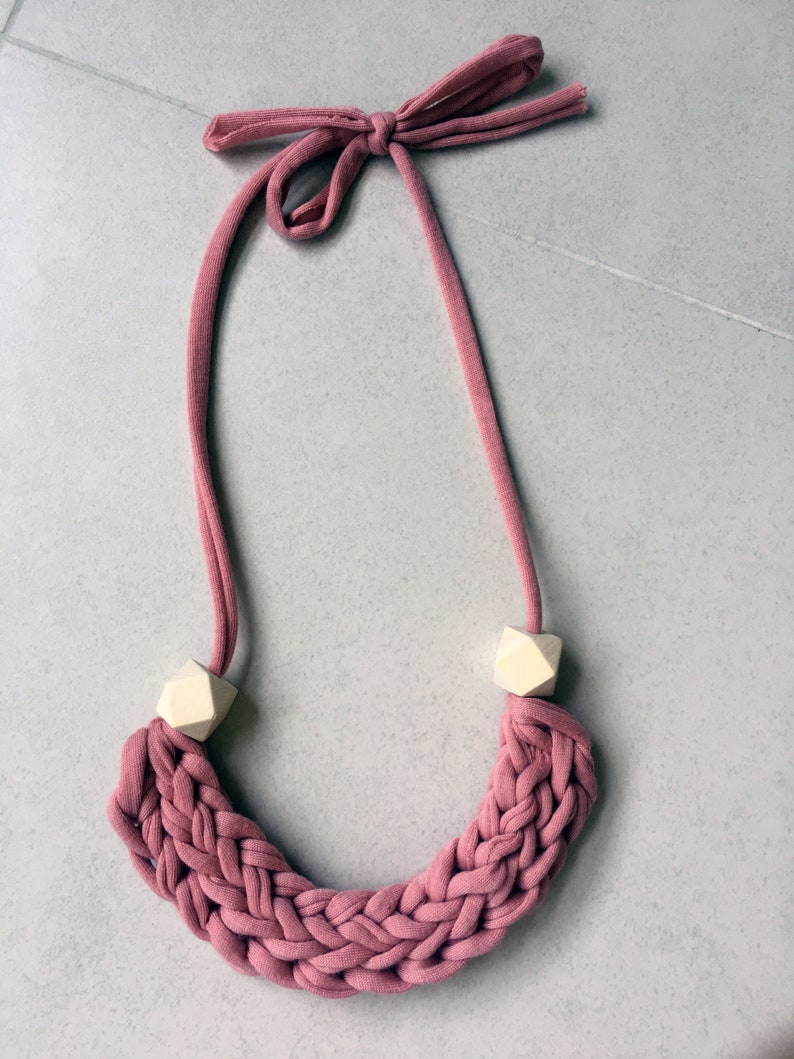 T-Shirt Yarn Braided Necklace