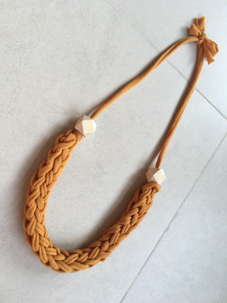 T-Shirt Yarn Braided Necklace