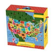 Load image into Gallery viewer, Map of the U.S.A. Jumbo Puzzle
