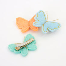Load image into Gallery viewer, Felt Butterfly Hair Clips
