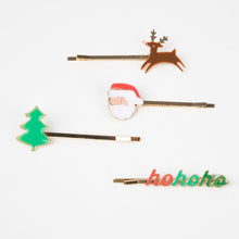 Load image into Gallery viewer, Christmas Enamel Hair Slides (x 10)
