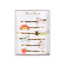 Load image into Gallery viewer, Unicorn Enamel Hair Slides (x 6)
