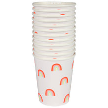 Load image into Gallery viewer, Neon Rainbow Party Cups (x 12)
