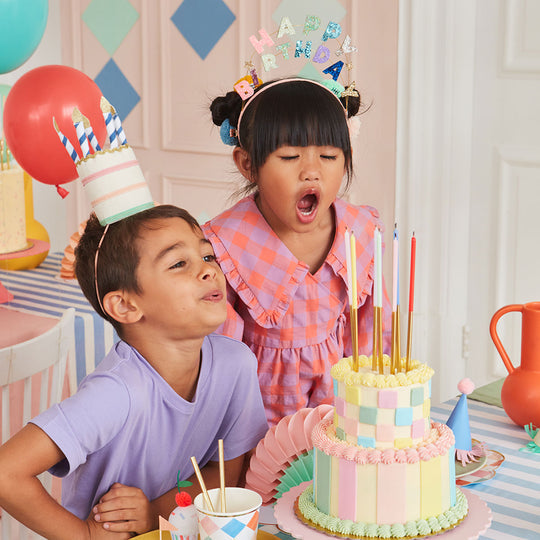 Gold Dipped Rainbow Candle