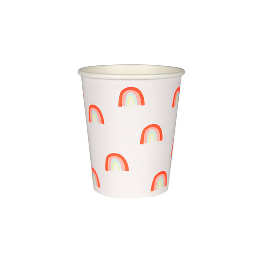 Neon Rainbow Party Cups (x 12)