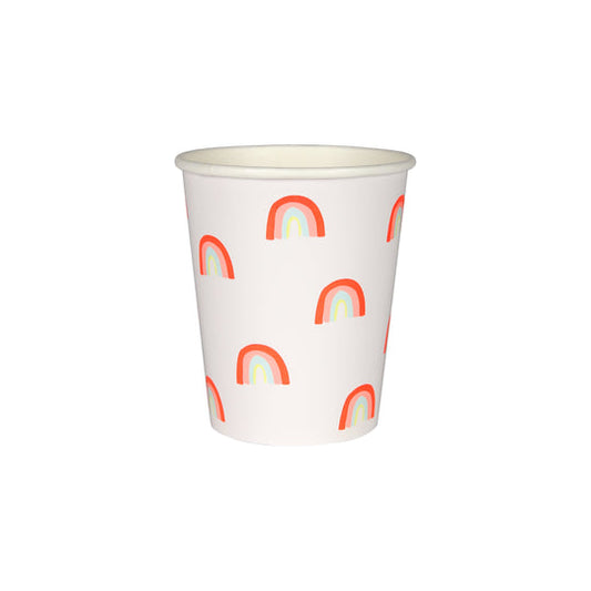 Neon Rainbow Party Cups (x 12)
