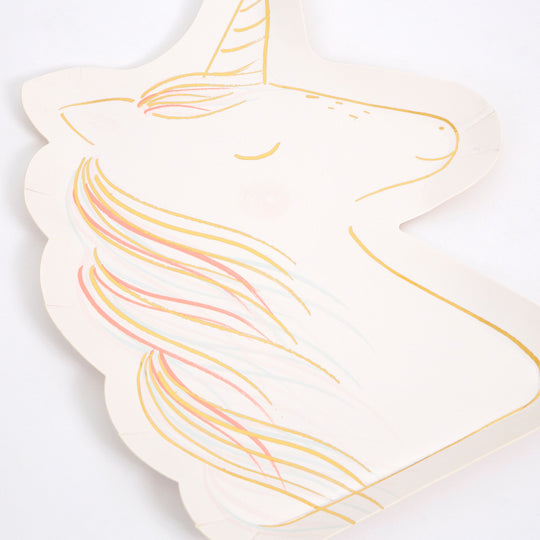Magical Unicorn Plates (x8)