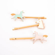 Load image into Gallery viewer, Unicorn Enamel Hair Slides (x 6)
