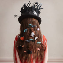 Load image into Gallery viewer, Halloween Pompom Hair Clips (x 4)
