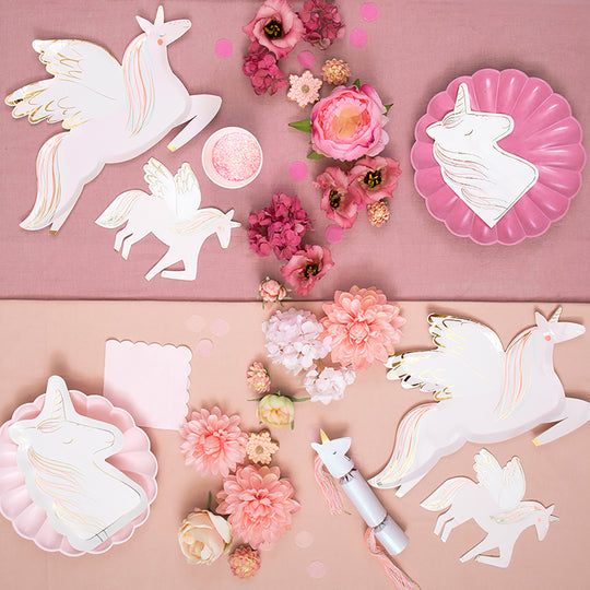 Magical Unicorn Plates (x8)