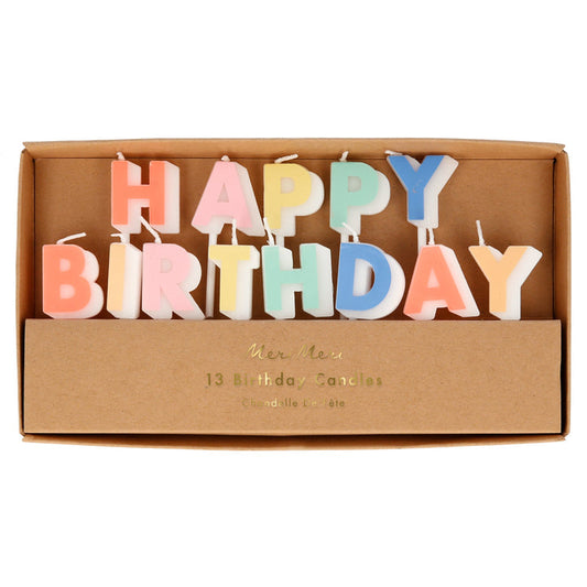 Happy Birthday Candle Set (x 13)