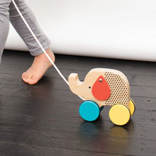 Load image into Gallery viewer, Wooden Pull Toy Jumbo Jumping Elephant
