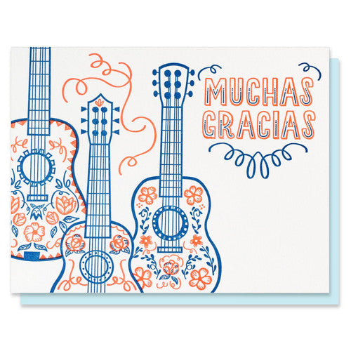 Muchas Gracias Guitars Thank You Card