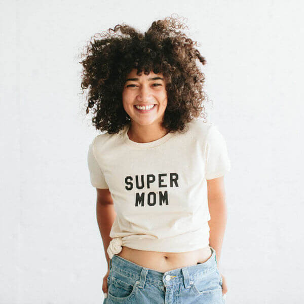 Super Mom Fitted Crewneck